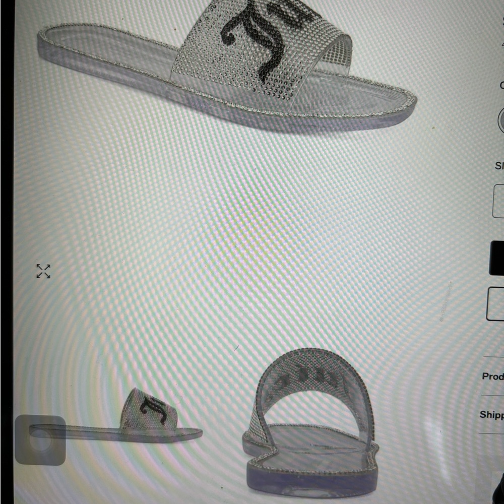 Juicy Couture clear sandals. Never worn, tags on, wrapping attached.